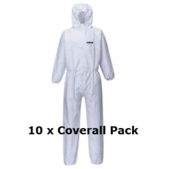 Portwest Biztex ST40 Microporous Type 5/6 Coverall X 10 Pack