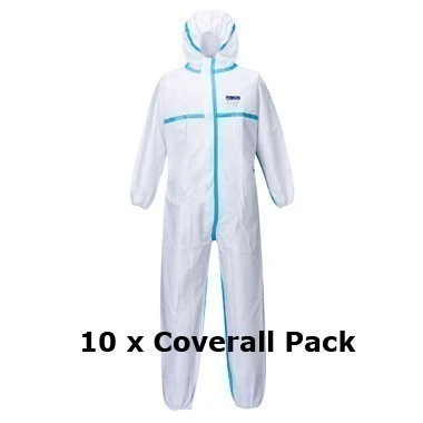 Portwest Biztex ST60 Microporous Type 4/5/6 Coverall X 10 Pack 3 Portwest Biztex ST60 Microporous Type 4/5/6 Coverall X 10 Pack